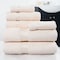 Hastings Home 100 percent Cotton Hotel 6 Piece Towel Set - Ivory 196312YHD - alternate 1